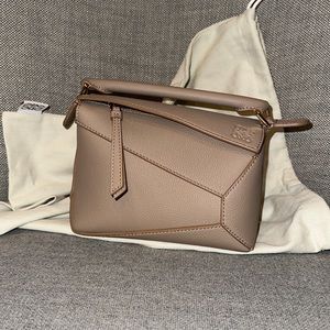NWT Loewe Puzzle Bag Mini - Sand (Taupe)